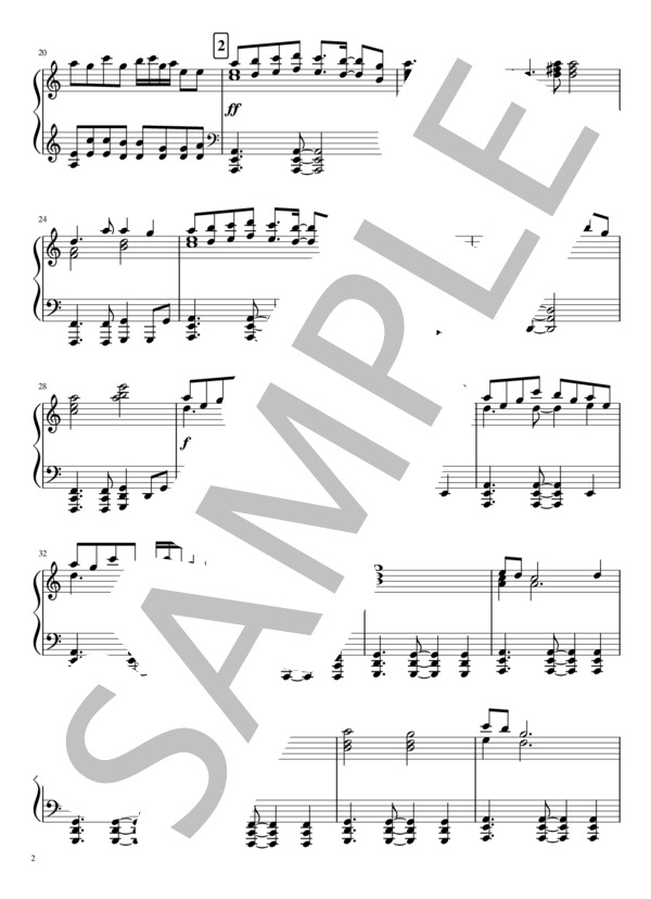 【中級】ドラマ MIU404「警視庁から各局」ピアノソロ (得田 真裕) / 中級 - サンプル譜面 2/5