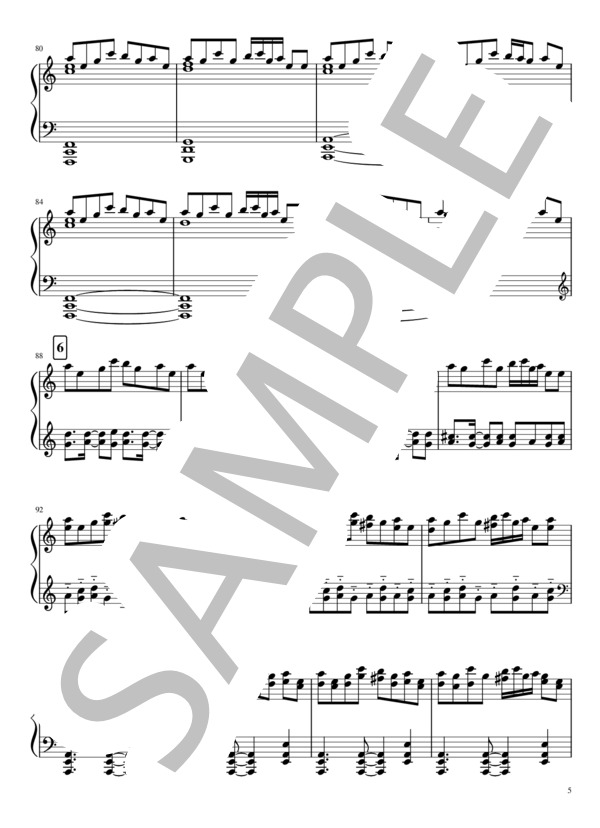 【中級】ドラマ MIU404「警視庁から各局」ピアノソロ (得田 真裕) / 中級 - サンプル譜面 5/5