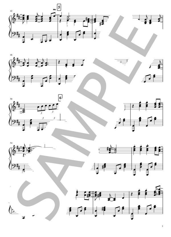 【TV音源版】この恋あたためますか -Main Theme- / ピアノソロ (木村 秀彬) / 中〜上級 - サンプル譜面 3/5