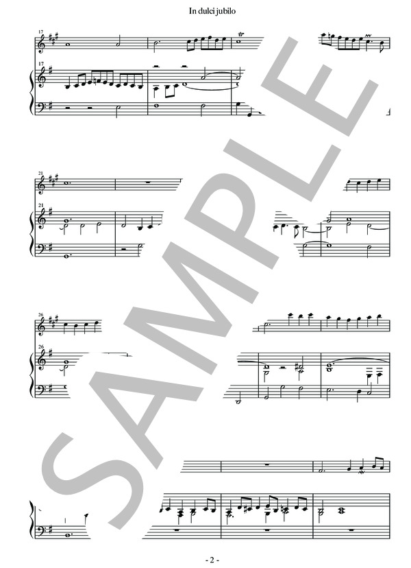 甘き喜びのうちに BuxWV197 (ディートリヒ・ブクステフーデ) / ソプラノサックス 初〜中級 - サンプル譜面 3/5