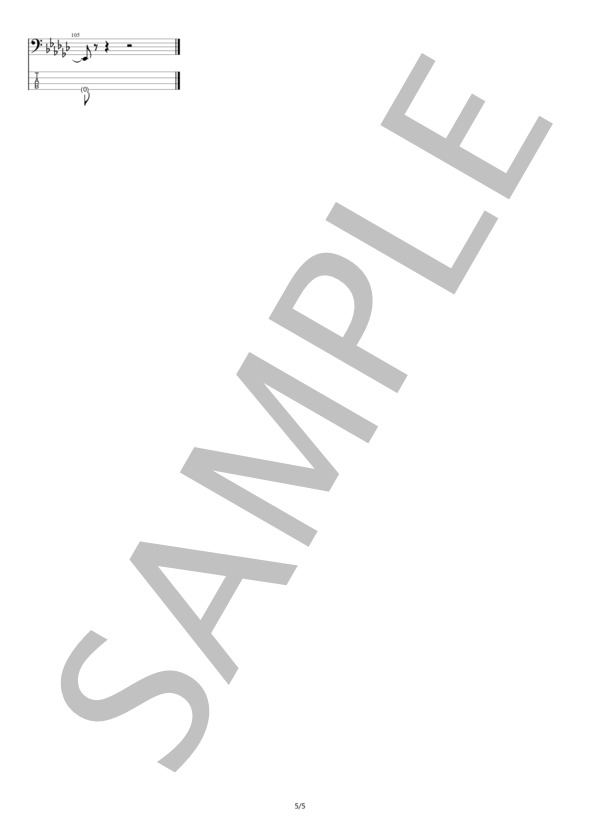 【ベース】FIRE GROUND (Official髭男dism) / エレキベース 中級 - サンプル譜面 5/5