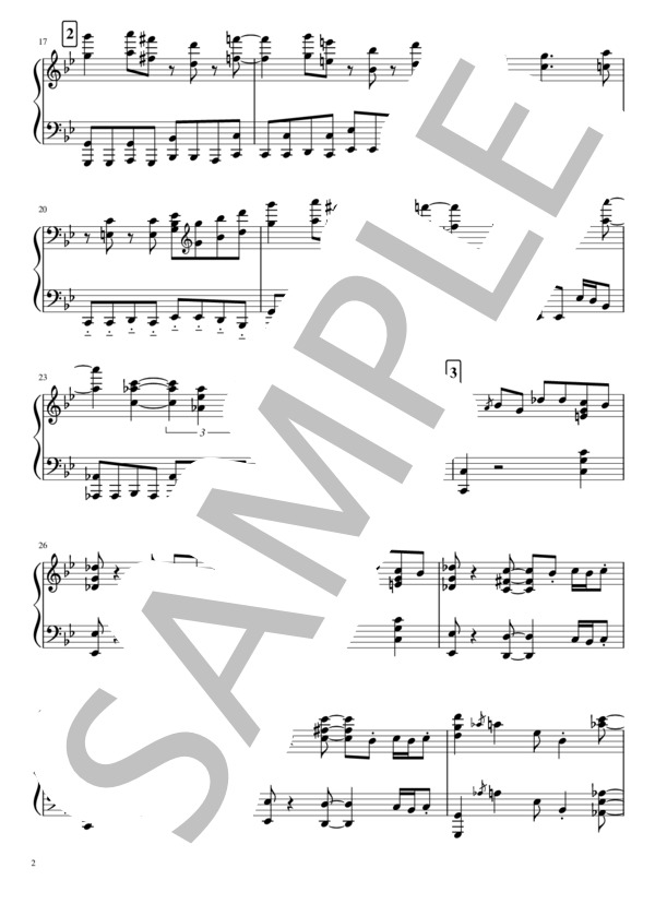 楽譜】ドラマ「ルパンの娘」サントラ ピアノ楽譜集 3曲 / Face 2 fAKE