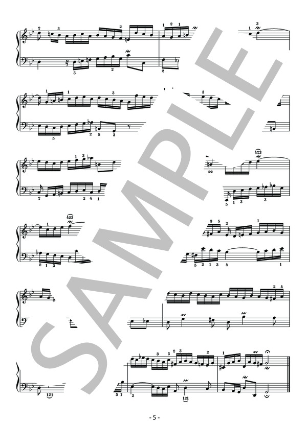 バッハ インヴェンションカラー譜 楽譜】 バッハ インヴェンション 第11番 BWV782 分析：山本雅一