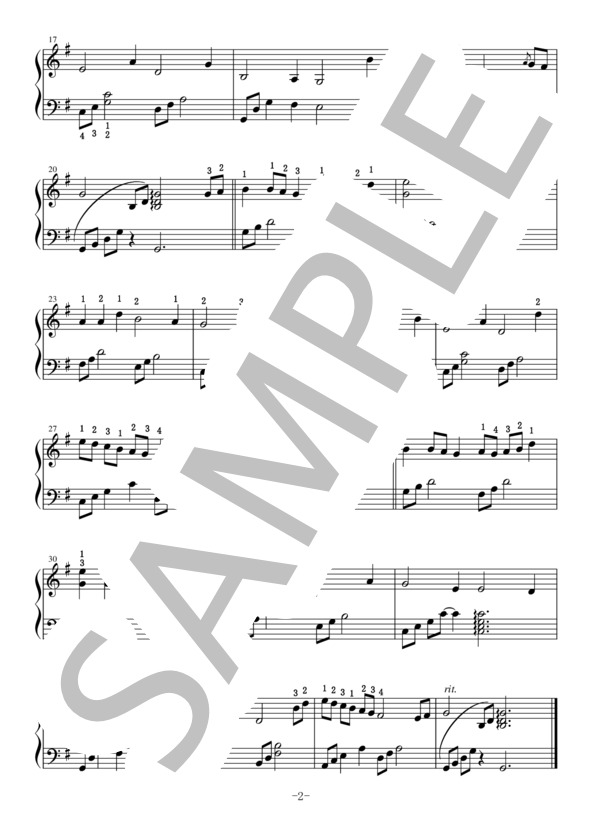 シーベッグ・シーモア (ターロック・オキャロラン) / ハープ 中級 - サンプル譜面 2/2