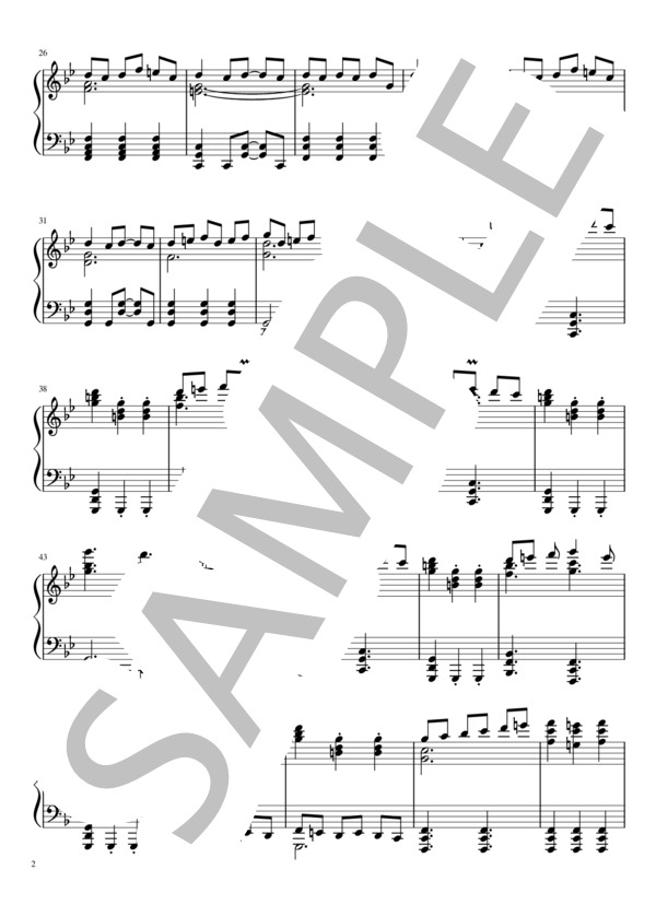 【中上級】ドラマ「MIU404」ピアノソロ楽譜集(9曲） (得田 真裕) / 中〜上級 - サンプル譜面 2/5