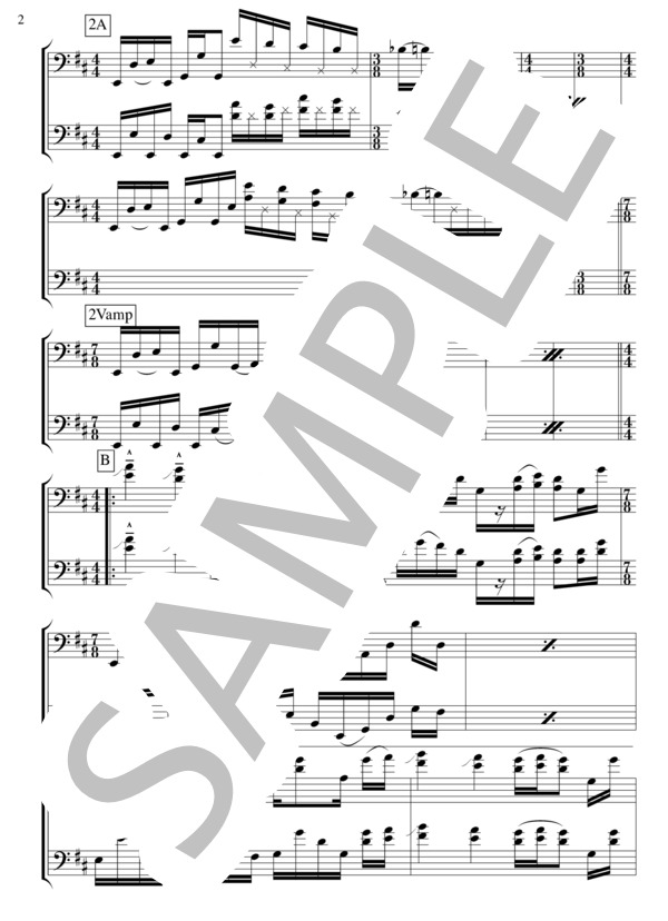 747 (Twin) / メロディ 上級 - サンプル譜面 2/4