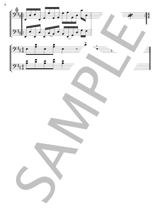 747 (Twin) / メロディ 上級 - サンプル譜面 4/4