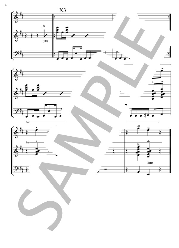 Ziggurat (Jargon) / メロディ 上級 - サンプル譜面 4/4