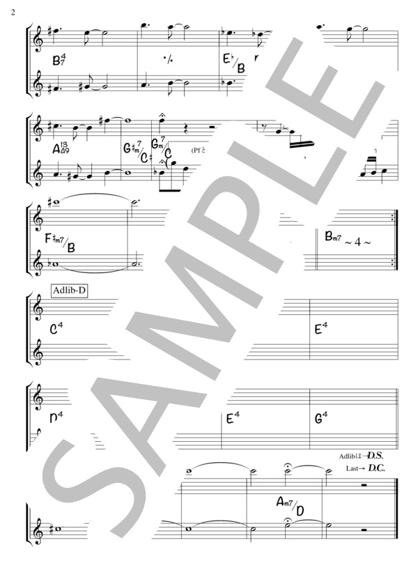 Little Top (Triframe) / メロディ 上級 - サンプル譜面 2/2