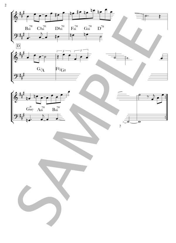 Portrait of 1980 (A.P.J.) / メロディ 上級 - サンプル譜面 2/2