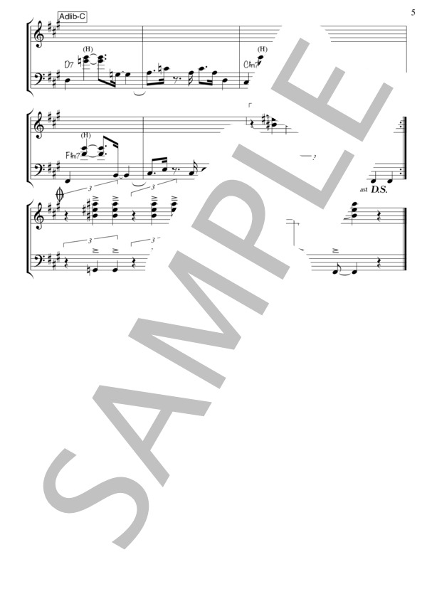 Stroll Patrol (Jargon) / メロディ 上級 - サンプル譜面 5/5