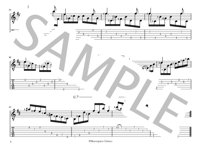 大聖堂 第1楽章(iPad用） (アグスティン・バリオス) / ギターソロ 中〜上級 - サンプル譜面 4/5