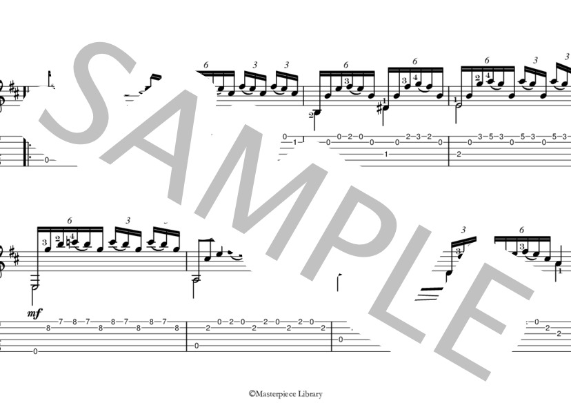 25のエチュードOp.60より第4番（タブレット用） (マテオ・カルカッシ) / ギターソロ 初〜中級 - サンプル譜面 2/5