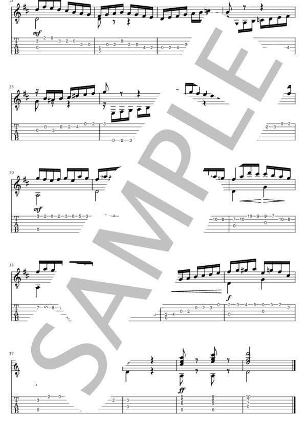 25のエチュードOp.60より第14番（タブレット用） (マテオ・カルカッシ) / ギターソロ 中級 - サンプル譜面 5/5