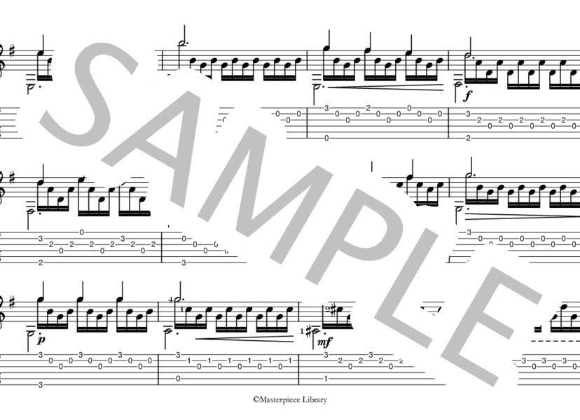 25のエチュードOp.60より第19番（タブレット用） (マテオ・カルカッシ) / ギターソロ 中級 - サンプル譜面 2/5