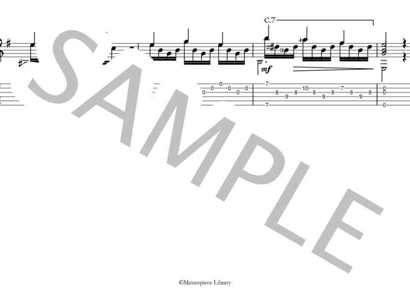 25のエチュードOp.60より第19番（タブレット用） (マテオ・カルカッシ) / ギターソロ 中級 - サンプル譜面 4/5