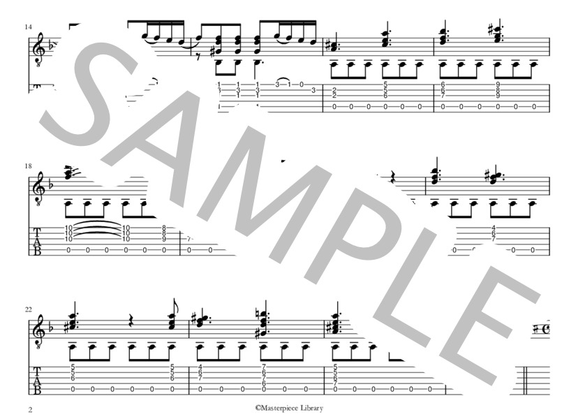 グラン・ソロ(iPad用） (フェルナンド・ソル) / ギターソロ 上級 - サンプル譜面 2/5