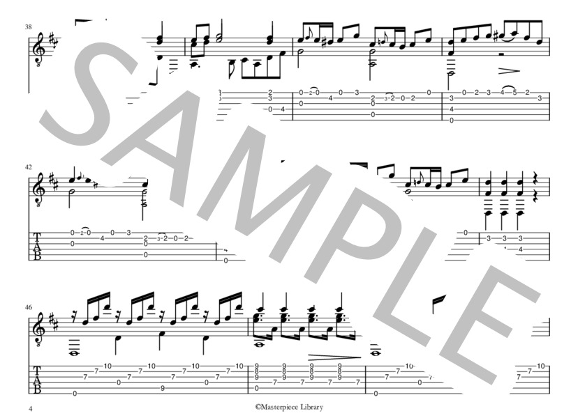 グラン・ソロ(iPad用） (フェルナンド・ソル) / ギターソロ 上級 - サンプル譜面 4/5