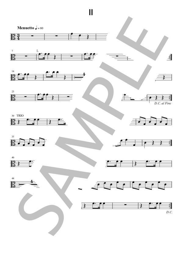 Kinder Synfonie(Va) (エドムンド・アンゲラー) / アンサンブル弦楽 初級 - サンプル譜面 2/3