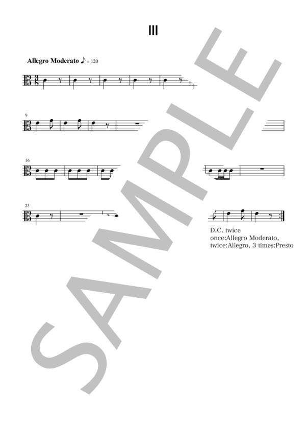 Kinder Synfonie(Va) (エドムンド・アンゲラー) / アンサンブル弦楽 初級 - サンプル譜面 3/3