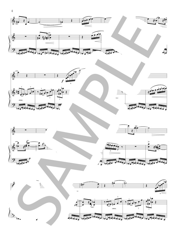 クラリネットとピアノのためのソナタ (福田 陽) / 上級 - サンプル譜面 5/5