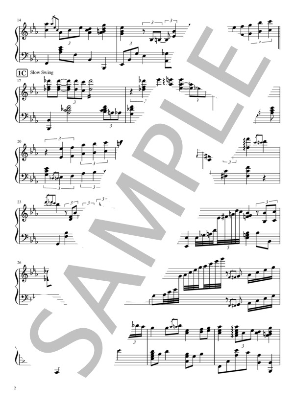 Misty (エロール・ガーナー) / ピアノソロ 中級 - サンプル譜面 2/5