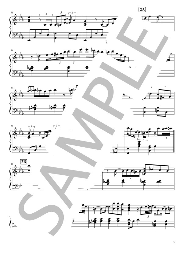 Misty (エロール・ガーナー) / ピアノソロ 中級 - サンプル譜面 3/5