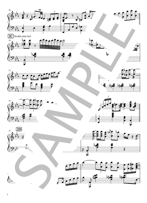 Misty (エロール・ガーナー) / ピアノソロ 中級 - サンプル譜面 4/5