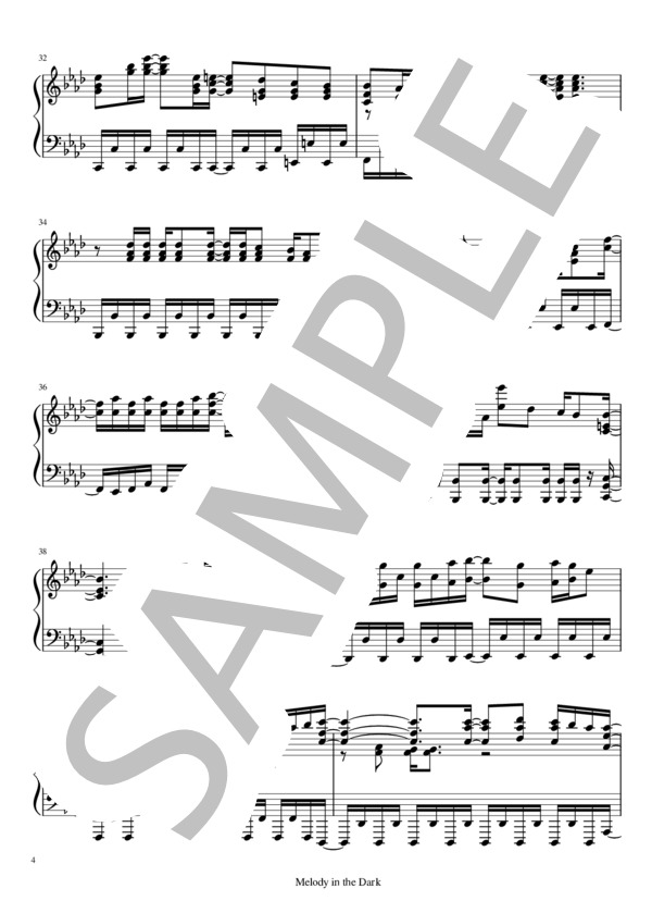 楽譜 上級 Melody In The Dark Undead Piano Solo Undead ピアノソロ 上級 Piascore 楽譜ストア