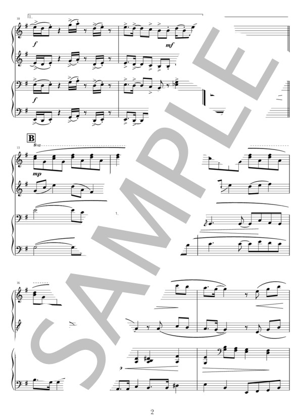 楽譜 ルパン三世のテーマ ピート マック ジュニア ピアノ連弾 初 中級 Piascore 楽譜ストア