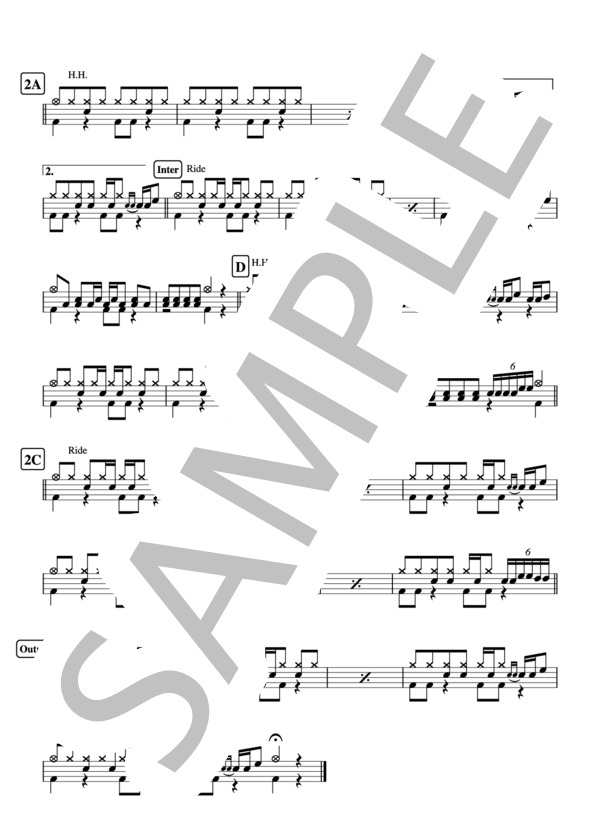 楽譜 オールドファッション Back Number ドラム譜 ２ページ Back Number ドラム その他 Piascore 楽譜ストア
