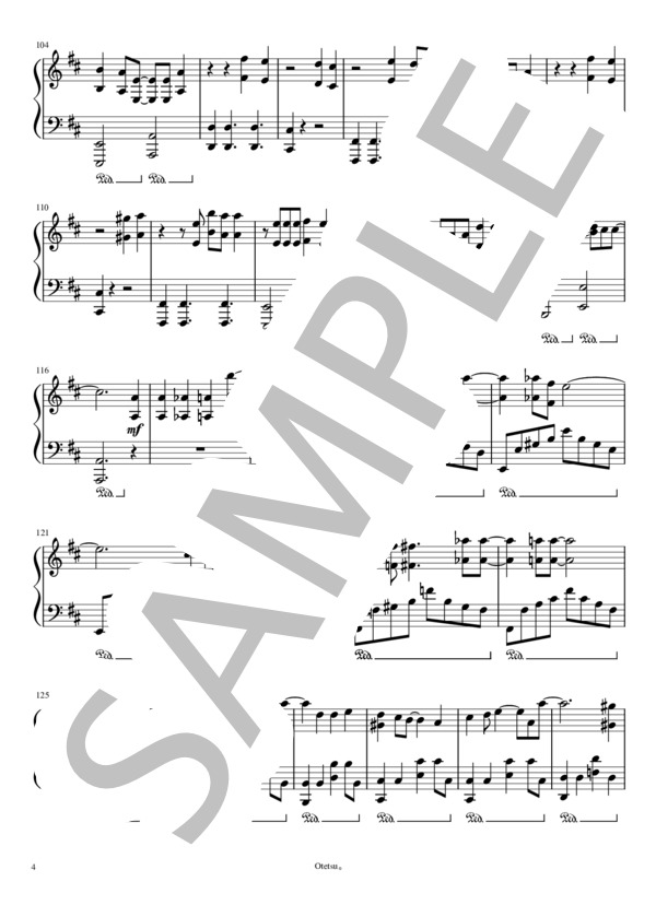 I Love... (Official髭男dism) / ピアノソロ 中級 - サンプル譜面 4/5