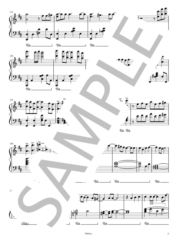 I Love... (Official髭男dism) / ピアノソロ 中級 - サンプル譜面 5/5