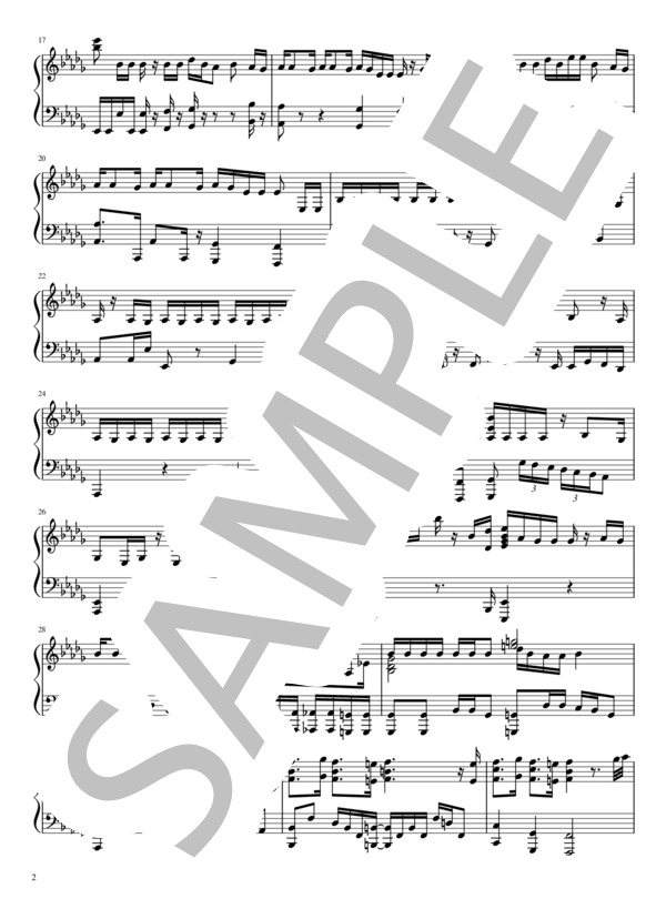 Tokyo Rendez-Vous (King Gnu) / ピアノソロ 中級 - サンプル譜面 2/5