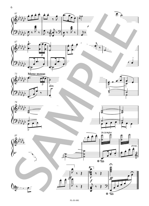 Humoresques (Humoresken) Op.101 Antonin Dvorak (アントニン・ドヴォルザーク) / ピアノソロ 中級 - サンプル譜面 4/5