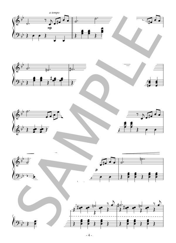 バラード第1番ト短調（初～中級）：ショパン (フレデリック・ショパン) / ピアノソロ 初〜中級 - サンプル譜面 4/5