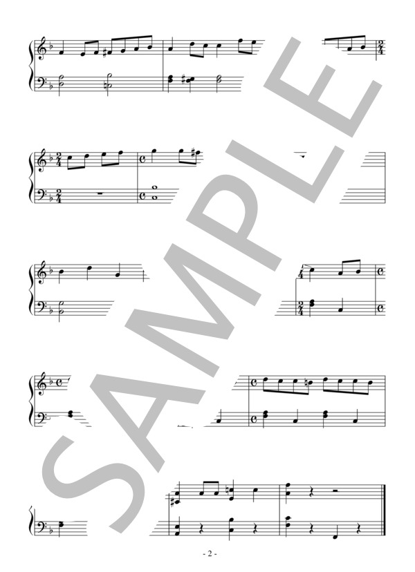 英雄ポロネーズ（入門～初級）：ショパン (フレデリック・ショパン) / ピアノソロ 入門〜初級 - サンプル譜面 2/2