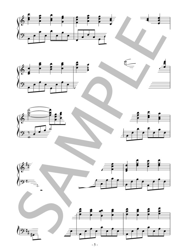 FUTURE(初～中級）：S.E.N.S. / ピアノソロ 初〜中級 - サンプル譜面 5/5