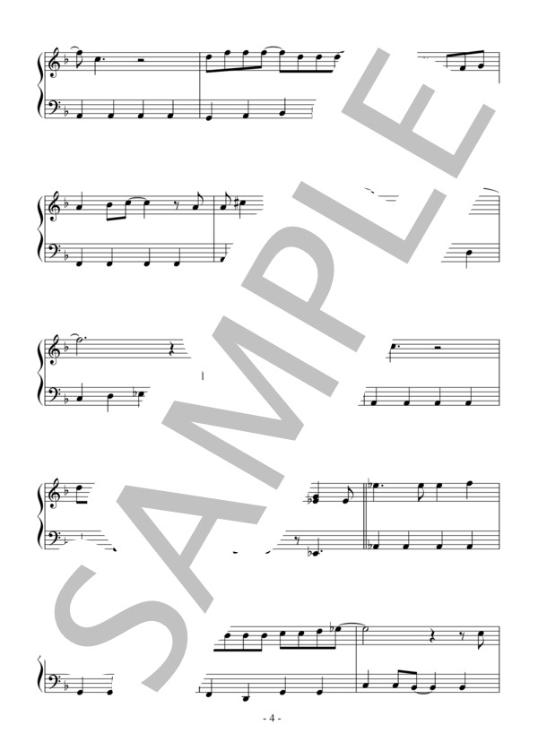 銀河鉄道999(入門）：ゴダイゴ / ピアノソロ 入門 - サンプル譜面 4/5