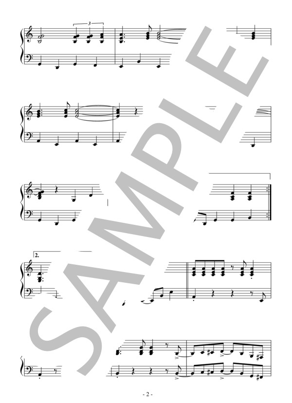 チェリーブラッサム（中級）：松田聖子 (松田 聖子) / ピアノソロ 中級 - サンプル譜面 2/5