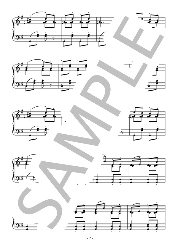 バレエ「ジゼル」第1幕よりパ・ド・ドゥ（初～中級）：アダン (アドルフ＝シャルル・アダン) / ピアノソロ 初〜中級 - サンプル譜面 2/3