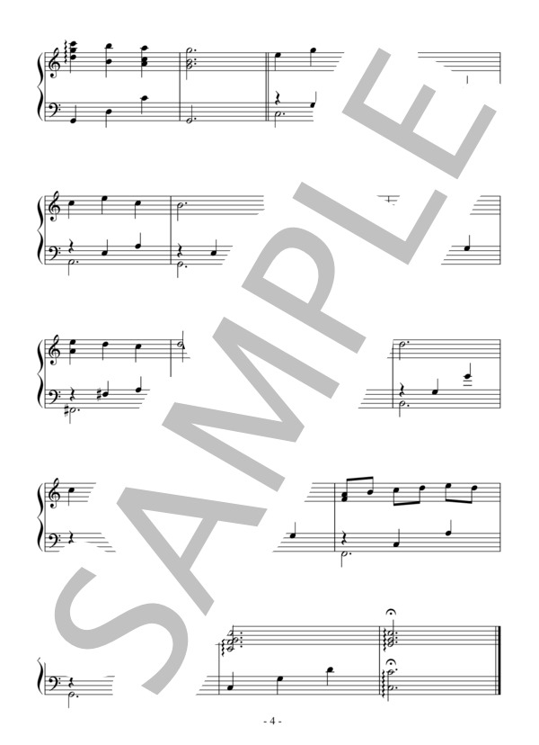 Yuki Cross' Theme(初～中級）：アニメ「ヴァンパイア騎士」OST (羽毛田 丈史) / ピアノソロ 初〜中級 - サンプル譜面 4/4