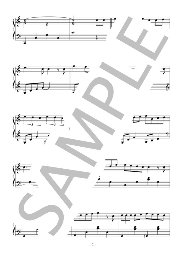 ニルバナ（中級 TVサイズ）：アニメ「ノラガミARAGOTO」OST (TiA) / ピアノソロ 中級 - サンプル譜面 2/4