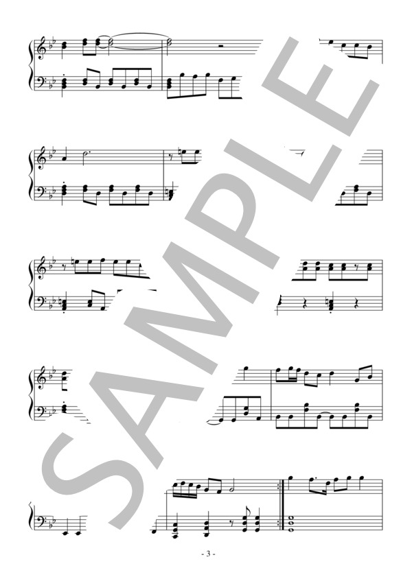 ニイハオ★中国（中級）：アニメ「「ヘタリア」OST (甲斐田 ゆき) / ピアノソロ 中級 - サンプル譜面 3/5