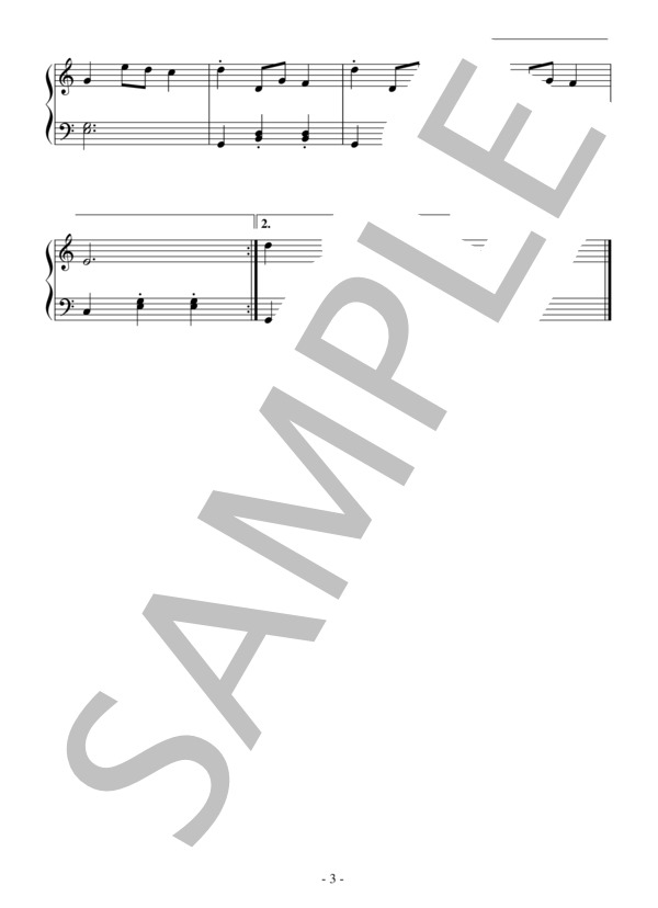 舞踏への勧誘（初級）：ウェーバー (カール・マリア・フォン・ウェーバー) / ピアノソロ 初級 - サンプル譜面 3/3