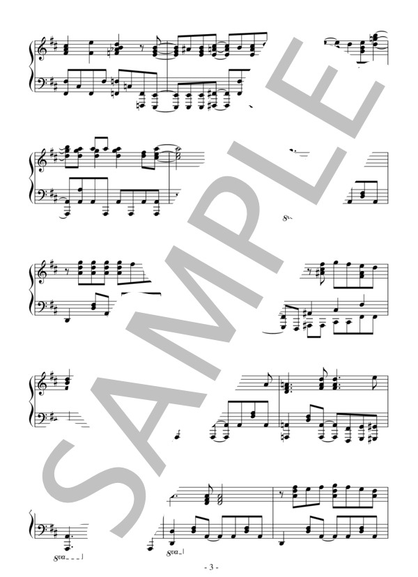 オトモダチフィルム（中～上級 TVサイズ）：アニメ「多田くんは恋をしない」OST (大石 昌良) / ピアノソロ 中〜上級 - サンプル譜面 3/4