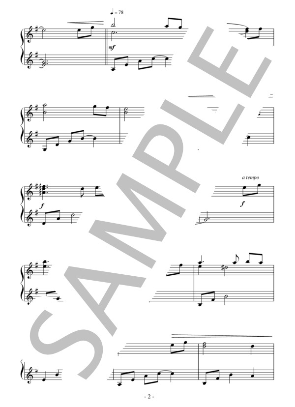 Inevitabilis(初級 完コピ）：アニメ「魔法少女まどか☆マギカ 4」OST (梶浦 由記) / ピアノソロ 初級 - サンプル譜面 2/3