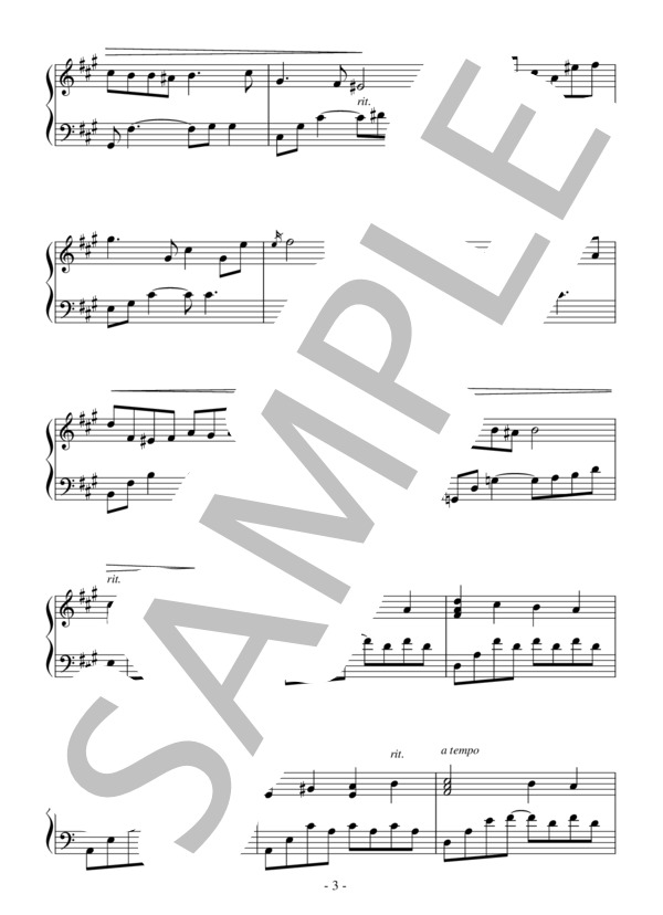 Flashback(中級 完コピ）：韓国ドラマ「春のワルツ」OST (Kim Hyoung Seok) / ピアノソロ 中級 - サンプル譜面 3/5