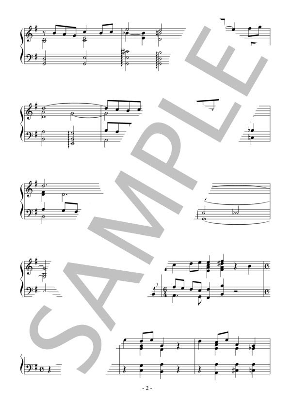 カンパニュラ（中級）：ドラマ「風のカーテン」OST (吉俣 良) / ピアノソロ 中級 - サンプル譜面 2/3