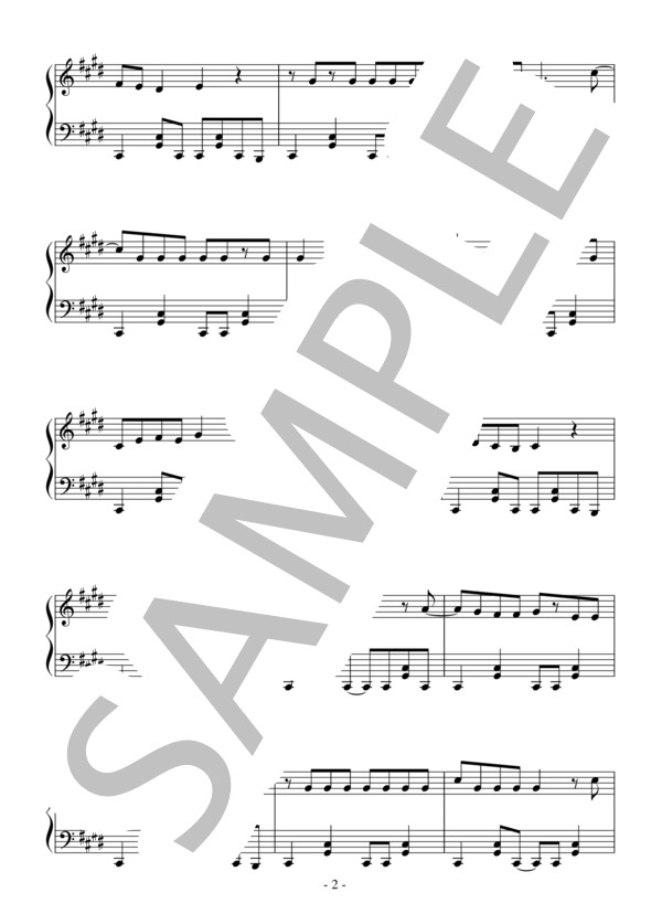 楽譜】マトリョシカ ：初音ミク / ハチ (ピアノソロ / 中級